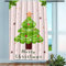 Violetpos Vorhänge Gardinen für Wohnzimmer Schlafzimmer 1 Stück Süßer Weihnachtsbaum Grün 135x225cm W/H