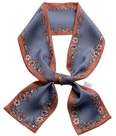 XKUN Schal Fashion Ribbon Schal Ladies Lieben Kleine Nackenschal -Büro Damen Schal Turban Bag Kleid Schal-Av