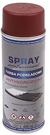 VE-INDUSTRIES CC Haftgrund Primer Spray Spraydose Grundierung Rostschutz 400ml (Rot)