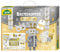 Lena 42666 - Premium Bastelkoffer Gold und Silber mit 1500 Teile, Bastelmaterial mit Glitzer-Moosgummi, Metallic-Papier, Perlen, Edelsteine, Blattgold, Pompon und mehr, für Kinder ab 5 Jahre, Mittel