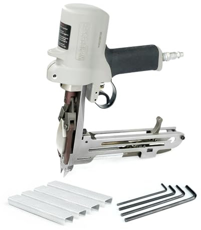 Woodpecker HR-22 Pneumatic D-Ring Plier, Hog Ring Plier with Sharp Muzzle Clip Tools C Ring Gun Hog Rings Gun Staple Gun for Sofa Car Seat Cages Crab Pots