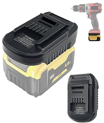 TPDL DM18EIN Akku Adapter Konverter für Dewalt für Milwaukee Akku Converter auf für Einhell Elektrowerkzeug, Batterieadapter für Dewalt 20V für Milwaukee 18V Akku Konverter auf Für Einhell werkzeug