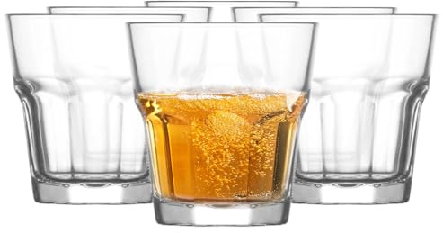 Glasmark KROSNO 1992 Gläser-Set 6-teilig Trinkgläser Wassergläser Drinkgläser Saftgläser Spülmaschinenfest 6x180 ml