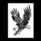 10 Images D'Aigle Volant - Tatouage Ephemere Noir Une Fois Sur La Peau