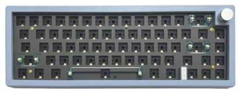 CENMOO Mechanical Keyboard Kit, GMk67 Keyboard, Brown Switches Computer Keyboard, RGB Backlit Mechanical Keyboard, 67 Keys Game Keyboard with Multimedia Knob, Quiet Computer Keyboard for Game Room