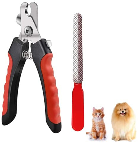 haoyuan Dog Nail Clippers - Pets Nail Clippers and Trimmers with Stainless Steel Safety Lock, Extra Sharp for Thick Nails Avoid Over-Cutting for Large and Medium Pets Dog Cat