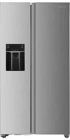 GEDTECH Réfrigérateur Américain GSBSA513IX Side by Side 513L - Distributeur d'eau et machine à glaçons automatique - Inox