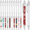 LATERN 20 Stück Sublimations Kugelschreiber, 14CM Leerer Wärmeübertragungsstift Druckkugelschreiber Aluminium-Clip-Stift mit 20 Stück Schrumpffolien für Büro Schule Schreibwaren Weihnachts Zubehör