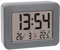 TFA Dostmann Réveil de Voyage numérique, 60.2044.10, à Piles, avec Alarme de réveil Forte, thermomètre intérieur Inclus, Affichage de la Date, Horloge à Quartz, Petit et Compact, Gris