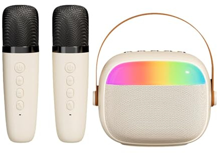 Macchina Per Karaoke Ricaricabile, Altoparlante Per Karaoke Portatile | Microfoni Per Karaoke Portatile Senza Fili, Microfoni Per Karaoke 11,5 X 10 X 9 Cm/4,53 X 3,94 X 3,54 Pollici Per La