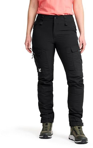 RevolutionRace Damen RVRC GP Pants, Hose zum Wandern und für viele Outdoor-Aktivitäten, Black, S