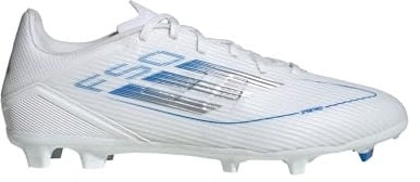 adidas Unisex F50 League FG/MG Fußballschuh Cloud White/Silver Metallic/Cloud White 43 1/3