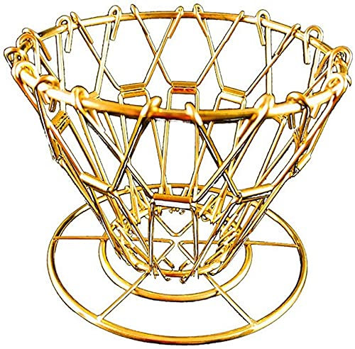 Reusable 1-2 Cup Coffee Filter Brass Collapsible Pour over Coffee Dripper Coffee Maker Cone Paperless