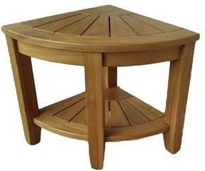Garden Pleasure Teak Ecktisch GARDU Tisch Beistelltisch Ecke Garten Terrasse Teak Eco, unbehandelt Maße ca.: L40xB40xH44cm