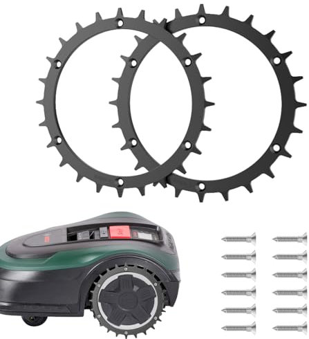 TRUSTLIONTEK Rasenmäher Mähroboter Spikes für Modell BOSCH Traktionsverbesserung für Rasenmäher,Durchmesser 170mm,Dicke 2.5mm.