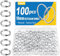Caianwin Lot de 100 anneaux porte-clés ronds en métal de 10 mm pour clés, colliers, bracelets, boucles d'oreilles, bricolage, ornements et bricolage