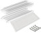 inferramenta Kit Scolapiatti Grigio | Supporti Inclusi | Vaschetta Raccogligocce PVC Trasparente Inclusa | Diverse Misure (Pensili 45 cm)