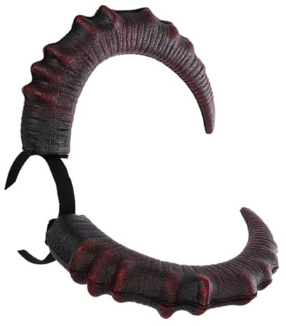 MUCKLILY Large Devil Horns Headband for Halloween Cosplay Comfortable Ox Horn Costume Accessory for Masquerade and Carnival Parties for Themed Events and Photography