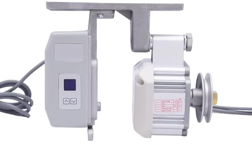 Elektrischer NäHmaschinenmotor,550W NäHmaschinenmotor Vor und RüCklauf, für Schloss und Randklebemaschinen Silber Handwerkliche NäHarbeiten, Heim und Gewerbenutzer 200-4500Rpm