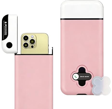 BAIFULAI Handy-Sperrbox mit Timer, Telefonschlossbox, Handy Safe mit Zeitschloss, Selbststeuerung, zeitgesteuert, tragbare Timer-Schließbox für Telefon, hilft Kindern, Schülern und Erwachsenen, Rosa