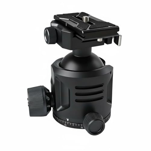 NonMiFyR Camera Tripod Mount Panoramic Gimbal Compact Head With 360 Degree Control Aluminum Alloy Build 25kg Load Support Suitable for travel work event coverage, Large Gimbal