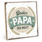 TypeStoff Holzschild mit Spruch – BESTER PAPA DER WELT – aus MDF-Holz, Schild, Wandschild, Türschild, Holztafel, Holzbild mit Zitat als Geschenk und Dekoration HS-00202