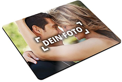 PhotoFancy® - Mousepad mit eigenem Foto Bedrucken - Mauspad selbst gestalten (32 x 27 cm)