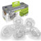 Slipstick Stack-Its CB658 Lot de 8 rehausseurs de lit/Meubles réglables de 2,5 cm, 5,1 cm ou 7,6 cm lorsqu'ils sont empilés – Réhausseurs Transparents Robustes