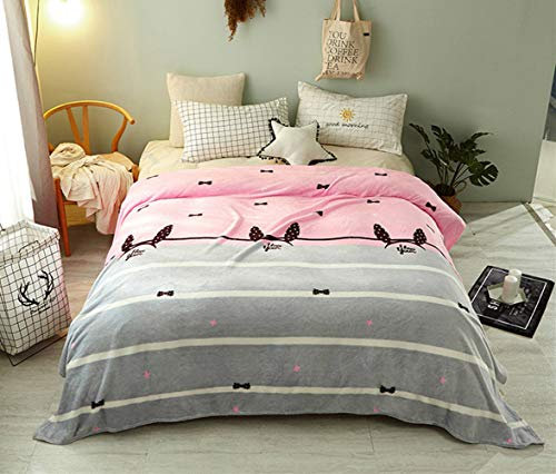 Stillshine Flauschig Weich Plüsch Kuscheldecke Multifunktional Wohn Kuscheldecken Bettdecke TV Mikrofaser Decke für Sofa und Bettwäsche (Rosa, 180 x 200 cm)