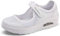Femmes Minceur Chaussures Taille 35-42eu Marche Baskets Plate-Forme Chaussures Poids Air Léger Engrener Elastic Sports en Yoga à Enfiler Pas Cher Trainers en Maille Plates Été blanc- 39EU