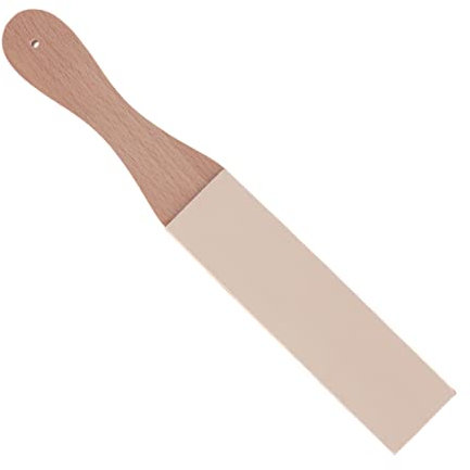 Leather Honing Strop, Double Sided Leather Polish Sharpening Strop for Kitchen Knives Dagger Hunting Fishing Knives Razors