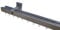 Innenlaufsystem Gardinenstange Square-LINE kantig, auf Maß - Aluminium - 150 cm 2-Lauf