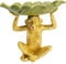 Kare Design Deko Schale, Affe, Bananenblatt, handbemalt, Ablage, 14x24cm