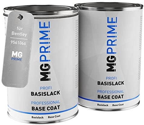 MG PRIME Car paint Set can ready-to-spray for Bentley 9561066 Old English White under + base coat 2.0 litre 2000ml