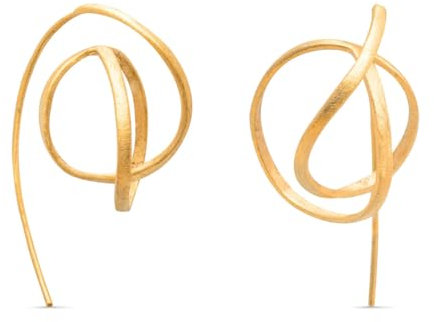 GOLDENE OHRRINGE EMBOLIC | Entworfen von Cristina Julià | Joidart | Embolic-Kollektion | Vergoldetes Messing
