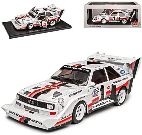 NEW A*U*D*I Sport Quattro S1 Sieger Pikes Peak Röhrl 1987 1/18 CMR Modell Auto mit individiuellem Wunschkennzeichen