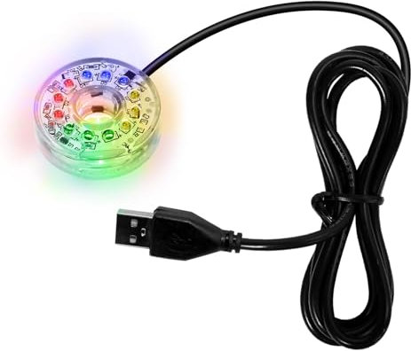 MiOYOOW LED Aquarienlicht Aquarium Bubble Light Multicolor RGB LED Aquarium buntes LED-Tauchlicht wasserdichtes USB-Unterwasserlicht für Aquarium