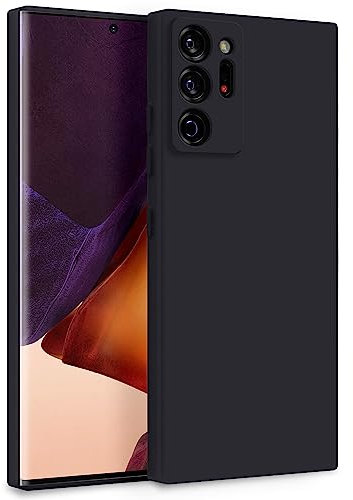 MyGadget Hülle für Samsung Galaxy Note 20 Ultra - Zweilagige Handyhülle mit Kameraschutz - Cover mit Innenfutter & Silikon außen - Schwarz