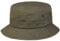 Stetson Organic Cotton Hut mit UV-Schutz Damen/Herren - aus 100% Bio-Baumwolle - Knitterfrei knautschbar - Nachhaltig - Bucket Hat unifarben - Packable Anglerhut - Frühjahr/Sommer Oliv S (54-55 cm)
