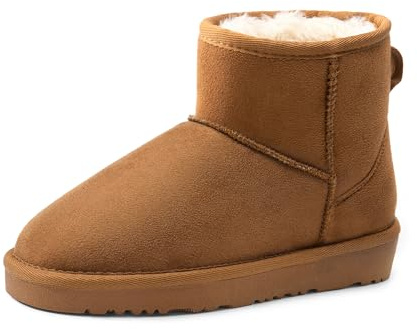 DREAM PAIRS Mädchen Schneestiefel | Kinder-Winterstiefel Snow Boots FuzzyClassic Wärme und Komfort Fashion stiefeletten