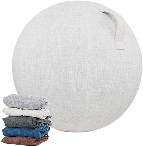 Übungsballbezug 55/65/75 cm Sitzball Büro Bezug rutschfest Dauerhaft Yoga Ball Hülle Mit Griff Faltbar Stabilität Balance-Ball Staubdicht Faltbarer Stoffbezug,005,55cm/21.65inch