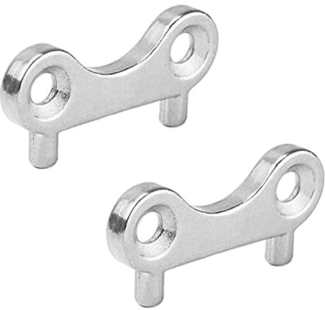 Peowuieu 2 Pieces Marine Boat Cap Key Stainless Steel Gas Water Tank Filler Tool Marine Yacht Boat Accessories