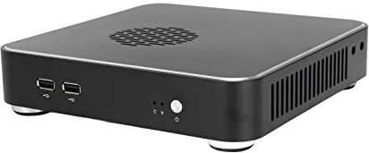 ASHATA Mini ITX Computer Case,PC Computer Case Aluminium for PC Desktop Computer Casing Ultra Compact Mini HTPC Case,Horizontal Wall Mounted Placement