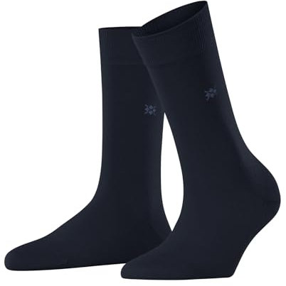 Burlington Bloomsbury W So laine coton unies 1 paire, Chaussettes Femme, Bleu Marine 6120, 36-41