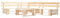 Gecheer 4-TLG.Paletten-Lounge-Set Sitzgruppe mit Sessel und Tisch gartenmöbel Set Balkon möbel terrassenmöbel gartenlounge Set Gartengarnitur Holz Natur