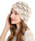 ZLYC Damen Sommer Strickmützen Handgemacht Häkelmütze Slouch Beanie Mütze(Gestricktes Beige),Einheitsgröße