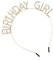 TIESOME Geburtstag Kronen Mädchen Stirnband, Happy Birthday Tiara Strass glänzendes Stirnband Geburtstag Kopfschmuck Haarschmuck für Frauen Mädchen Geburtstag Party Dekorationen (Gold)