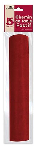 Chemin DE Table INTISSE 5M UNI Rouge