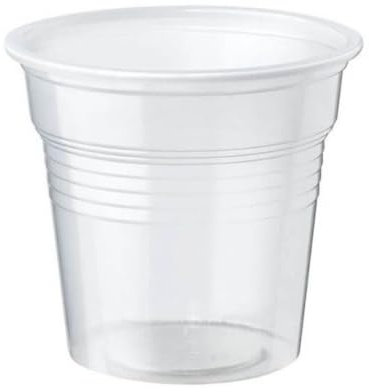 Generico Bicchieri plastica CAFFE' da 80 ml bianchi o trasparenti - bicchierini da caffè 80cc varie pezzature (1000 pezzi trasparente)
