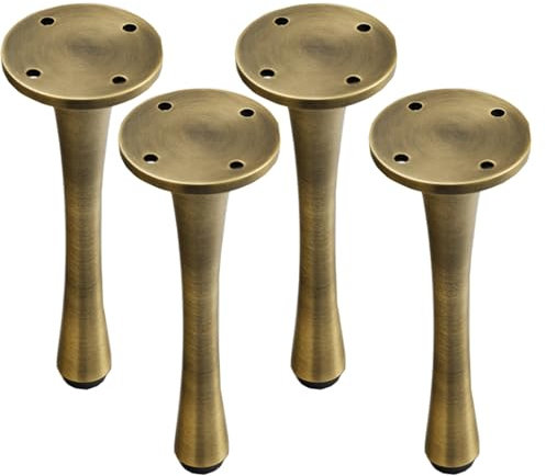 Accessori for mobili in ottone Gambe for mobili TV Gambe for tavolini da caffè Gambe di supporto for divani Piedini di regolazione for mobili Gambe in metallo for mobili da bagno(Bronze color,260mm)